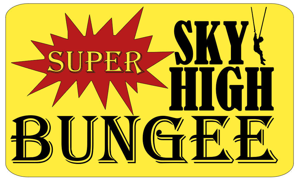 Super Sky High Bungee logo, fun things to do in Kalamazoo